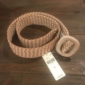 Woman's Anthropology NWT braided leather belt